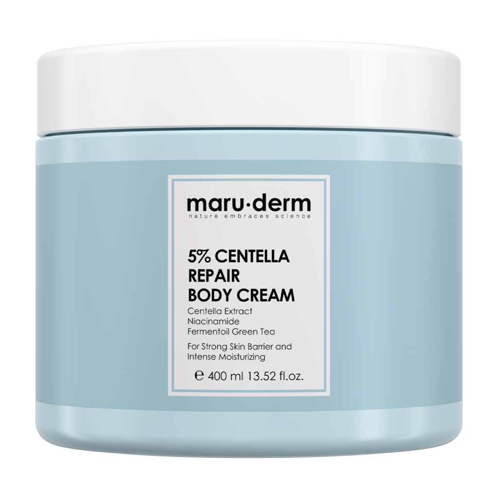 العناية بالجسم maru.derm %5 centella repair body cream 400ml | مارو.ديرم كريم السينتيلا 5% المرمم للجسم 400 مل