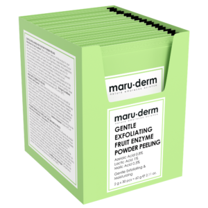 maru.derm gentle exfoliating fruit enzyme powder peeling 60 gr 2gx30pcs | مار.ديرم مسحوق إنزيم الفاكهة المقشر اللطيف 60 غرام 2 غرام x 30 قطعة