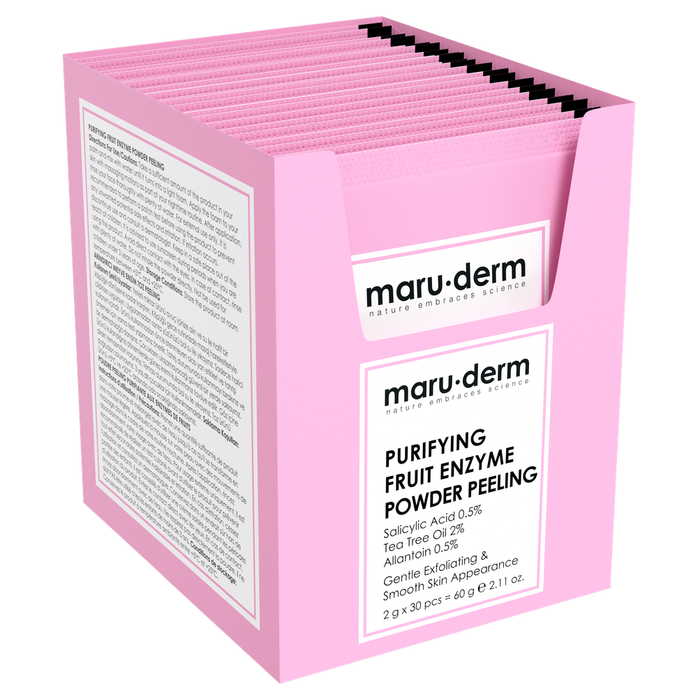 maru.derm purifying fruit enzyme powder peeling 2gx30pcs | ماروديرم بودرة تقشير منقية للوجه بأنزيمات الفواكه 2 غرام x 30 قطعة maru.derm purifying fruit enzyme powder peeling 2gx30pcs | ماروديرم بودرة تقشير منقية للوجه بأنزيمات الفواكه 2 غرام x 30 قطعة
