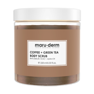 العناية بالجسم maru.derm coffee + green tea body scrub 250ml | مارو.ديرم مقشر الجسم بالقهوة و الشاي الأخضر 250 مل
