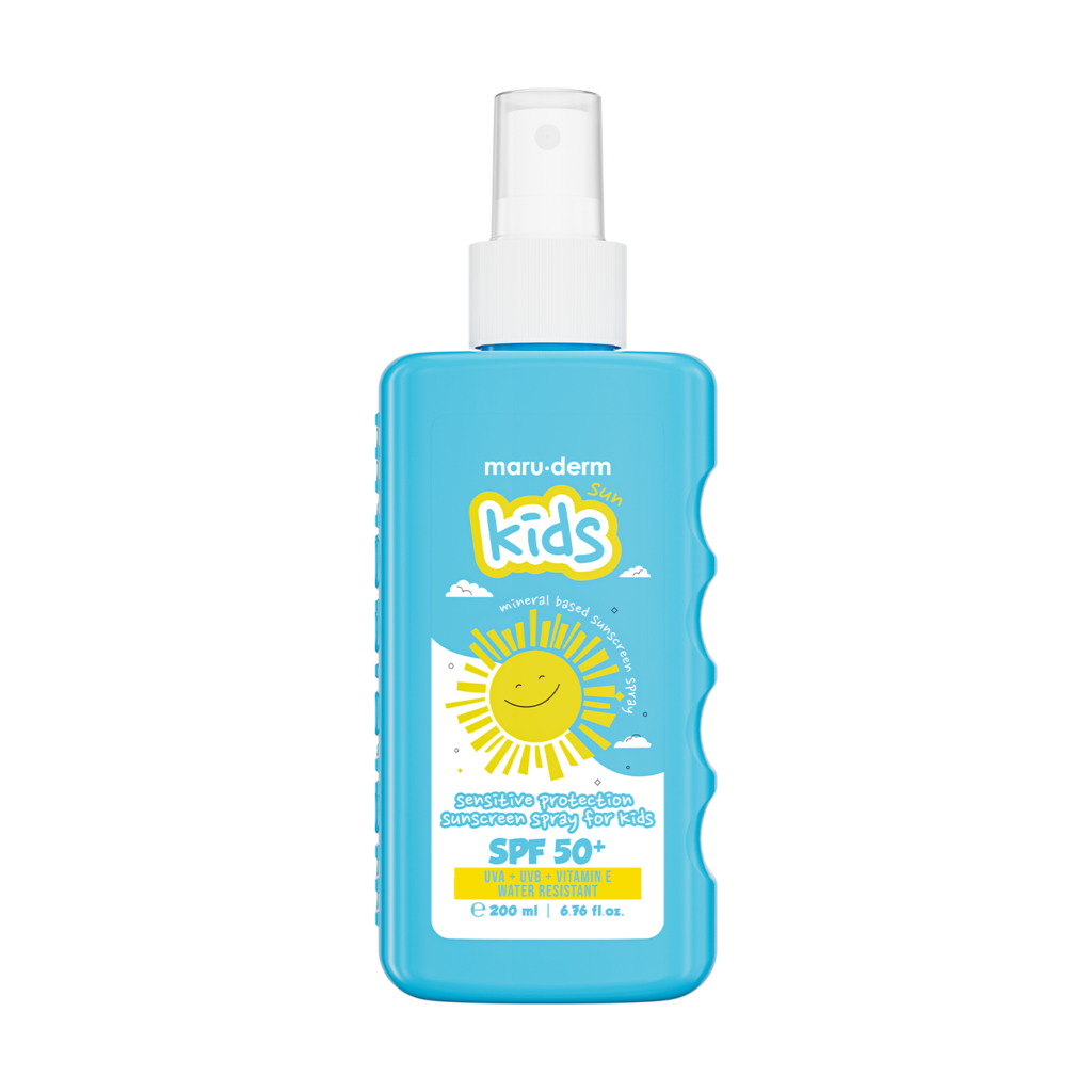 spf 50+ sensitive protection mineral sunscreen spray for kids 200 ml | ماروديرم واقي من الشمس معدني للأطفال بعامل حماية 50،spf مناسب للبشرة الحساسة، 200 مل