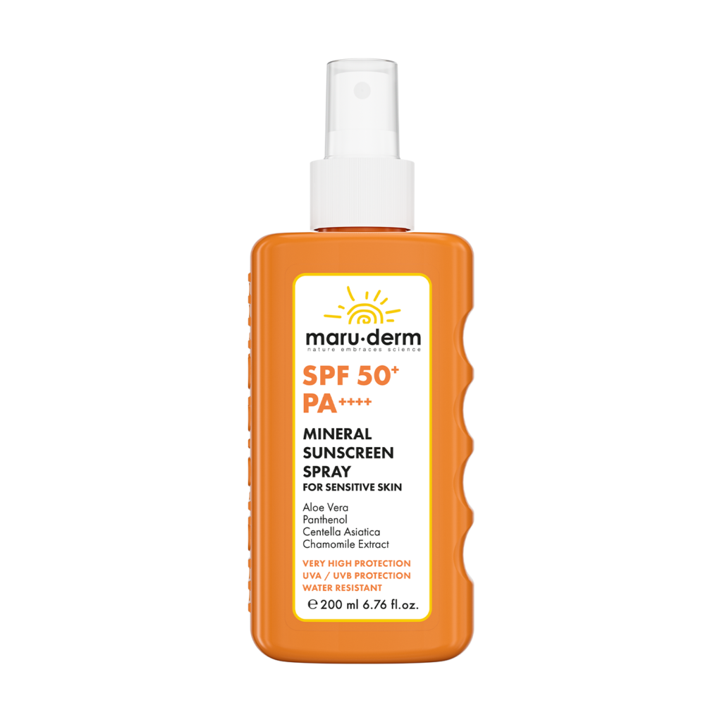 maru.derm mineral sunscreen spray for sensitive skin 200ml | مارو.ديرم بخاخ واقي شمسي معدني 200 مل