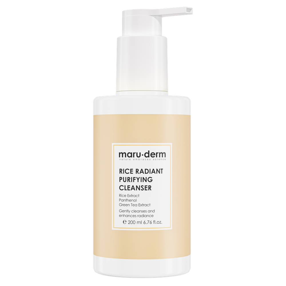 maru.derm rice radiant purifying cleanser 200ml | مارو.ديرم غسول منقي للوجه بالأرز 200 مل maru.derm rice radiant purifying cleanser 200ml | مارو.ديرم غسول منقي للوجه بالأرز 200 مل