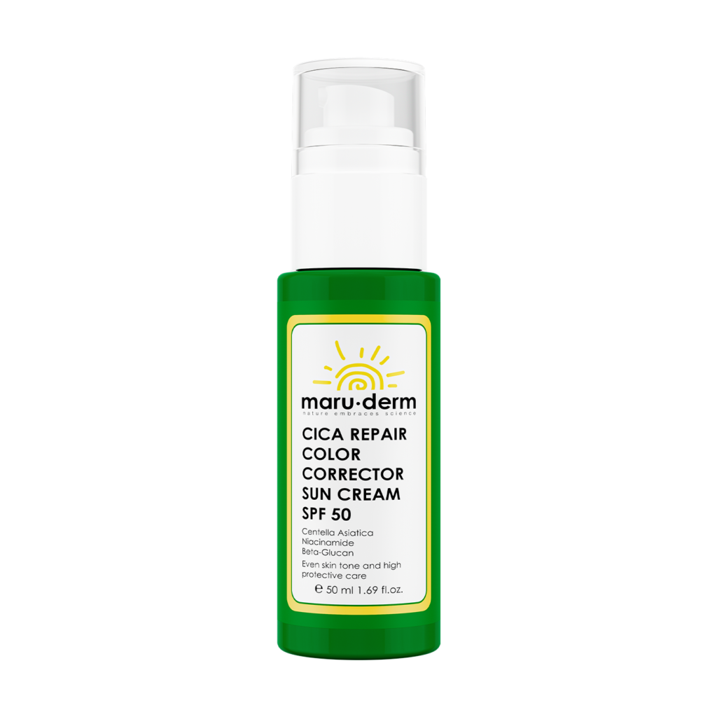 كريم واقي الشمس Maruderm SPF 50+ Cica مصحح للون البشر بالسيكا 50 مل