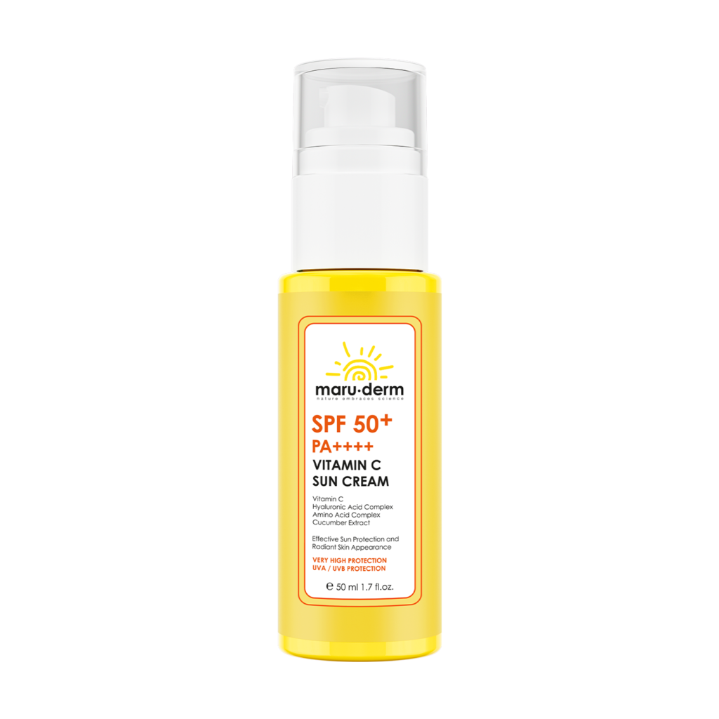maru.derm vitamin c sun cream spf50 50ml | مارو.ديرم كريم واقي شمس بفيتامين سي spf50 50 مل